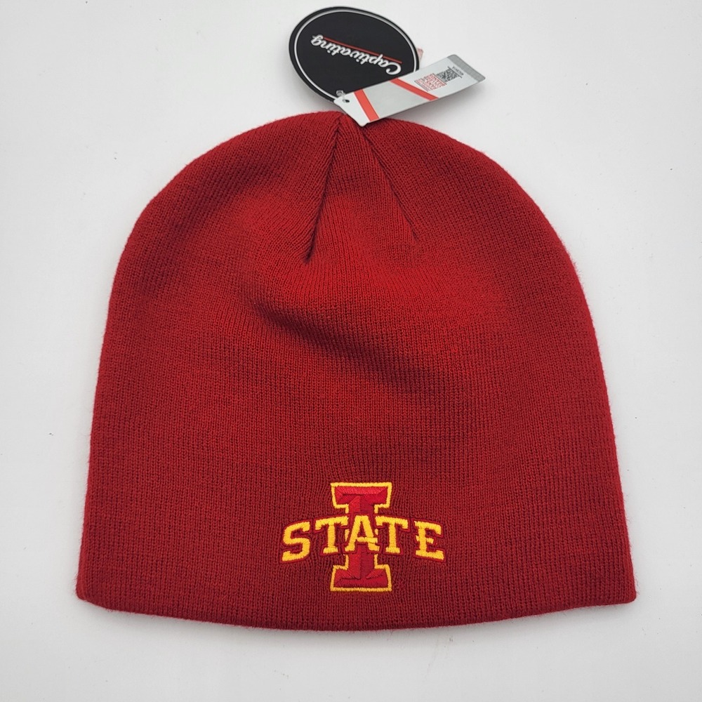 Iowa State Cyclones Stocking Hat Beanie Red Captivating‎